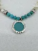 bracelet clio blue turquoise et narce argent 925 millième (22 ct) 9,18 g