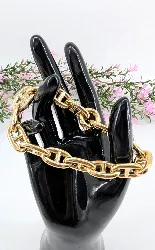 bracelet grosse maille marine or 750 millième (18 ct) 30,54g