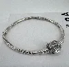 bracelet pandora maille serpent fermoir scintillant argent 925 millième (22 ct) 13,15g