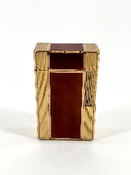 briquet dupont en laque de chine et plaqué or