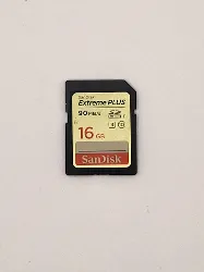 carte sdxc sandisk extreme plus uhs-i 16 go 90mb/s