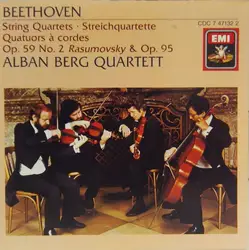 cd beethoven - alban berg quartett - string quartets = streichquartette = quatuors à cordes op. 59 no. 2 rasumovsky & op. 95 (1985