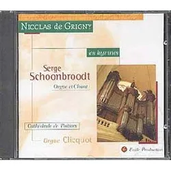 cd les hymnes schoonbroodt, orgues de poitiers