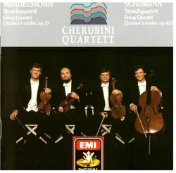 cd mendelssohn, schumann - cherubini - quartett - streichquartett = string quartett = quatuor à cordes, op. 13 (mendelssohn) · op.