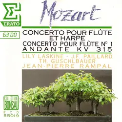 cd wolfgang amadeus mozart, lily laskine, jean - pierre rampal, jean - françois paillard, wiener symphoniker, theodor guschlbauer 