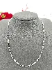chaîne / collier maille figaro l45 cm argent 925 millième (22 ct) 5,83g