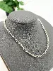 chaîne / collier ras du cou maille jaseron l38 cm argent 925 millième (22 ct) 13,24g