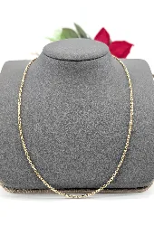 chaîne grande maille forçat or 750 millième (18 ct) 12,31g