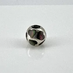 charm pandora coeur nacre argent 925 millième (22 ct) 3,76g