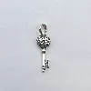 charm pandora en forme de clefs argent 925 millième (22 ct) 1,84g