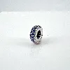 charm pandora espaceur orné de pierres bleues argent 925 millième (22 ct) 1,01g