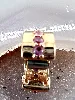 charm pandora metal clip espaceur rang scintillante rose
