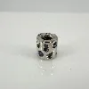 charm pandora pond avce zircon bleu  argent 925 millième (22 ct) 3,28g