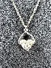 collier agnès b. coeur orné de strass argent 925 millième (22 ct) 4,49g