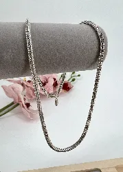 collier argent maille serpent argent 925 millième (22 ct) 25,75g
