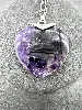 collier maty argent avec pendentif coeur améthyste  argent 925 millième (22 ct) 24,10g