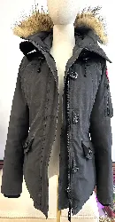 doudoune canada goose noire en duvet et plume taille s