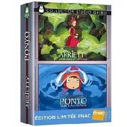 dvd arrietty : le petit monde des chapardeurs - ponyo sur la falaise - coffret