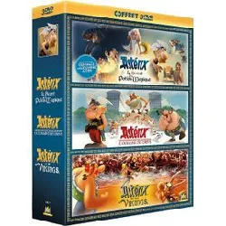 dvd astérix - le secret de la potion magique + le domaine des dieux + astérix et les vikings - pack