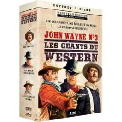 dvd john wayne n°3 - les génts du western : rio grande + une bible et un fusil + la caravane de feu - pack