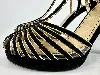 espadrilles chanel noires finitions dorées
