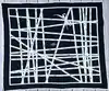 foulard hermès bolduc en jersey de soie blanc et noir avec une certaine élasticité version 2009