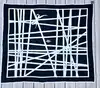 foulard hermès bolduc en jersey de soie blanc et noir avec une certaine élasticité version 2009