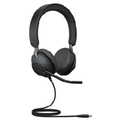 jabra evolve2 40 se ms stereo - micro - casque - sur - oreille - filaire - usb - c, usb - a - isolation acoustique - certifié pour