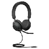 jabra evolve2 40 se ms stereo - micro - casque - sur - oreille - filaire - usb - c, usb - a - isolation acoustique - certifié pour