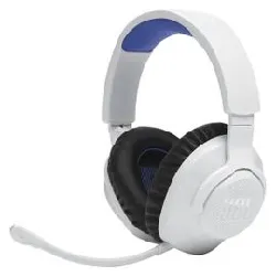 jbl quantum 360p - micro - casque - circum - aural - fréquence/bluetooth radio de 2,4 ghz - sans fil - blanc - certifié discord