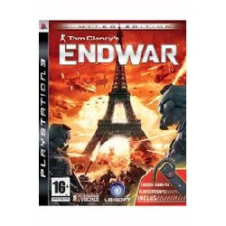 jeu ps3 tom clancy's end war edition collector ps3