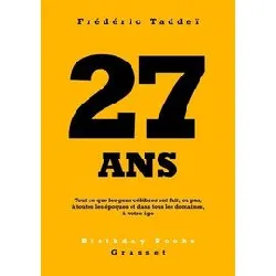 livre 27 ans