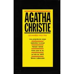 livre agatha christie. 10. les annees 1953 - 1958. une poignee de seigle. destination inconnue. pension valinos. poirot joue le je