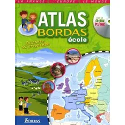 livre atlas bordas école - (1 cd - rom)
