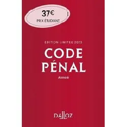 livre code pénal annoté - edition limitée - edition 2023