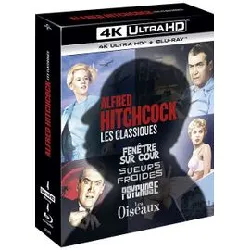 livre coffret hitchcock 4 films blu - ray 4k ultra hd