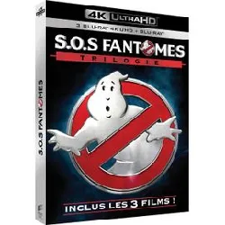 livre coffret sos fantômes trilogie blu - ray 4k ultra hd