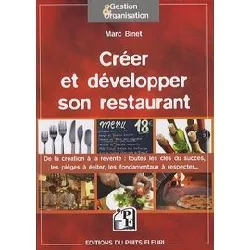 livre créer et développer son restaurant