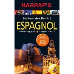 livre dictionnaire harrap's poche espagnol - français - espagnol, espagnol - français