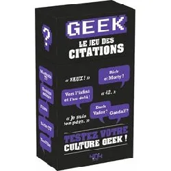 livre geek : le jeu des citations