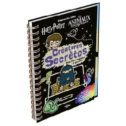 livre harry potter - créatures secrètes - mon magique à gratter