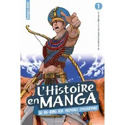 livre l'histoire en manga 1 - les débuts de l'humanité