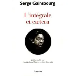 livre l'intégrale et caetera - les paroles 1950 - 1991