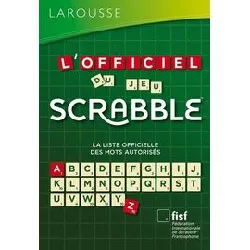 livre l'officiel du jeu scrabble®