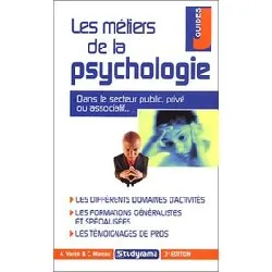 livre les métiers de la psychologie