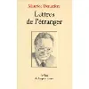 livre lettres de l'étranger