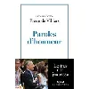 livre paroles d'honneur
