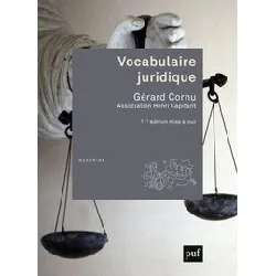 livre vocabulaire juridique