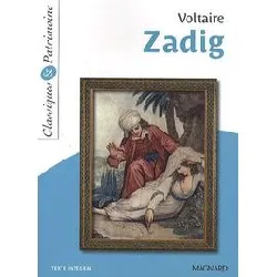 livre zadig - classiques et patrimoine