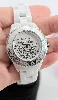 montre chanel j12 wanted h7419 en acier et céramique blanche